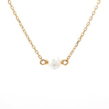 Gold Bezel Birthstone Necklace