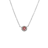 Gold Bezel Birthstone Necklace