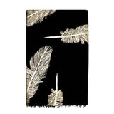 Black Feather Pashmina Shawl - Monisha Melwani Jewerly - MIY