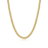 Gold Diamond Cuban Link Chain Necklace by Monisha Melwani Fine Jewelry