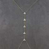 Gold Five Trio Diamond Body Chain