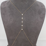 Gold Five Trio Diamond Body Chain