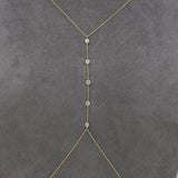 Gold Five Diamond Bezel Body Chain