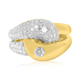 Gold Diamond Twist Ring