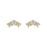 Gold Diamond Mini Trio Prong Earring Climber
