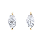 Diamond Marquise Stud - 14KT Gold - Monisha Melwani Jewelry