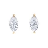 Diamond Marquise Stud - 14KT Gold - Monisha Melwani Jewelry