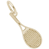 Gold Tennis Racquet Charm