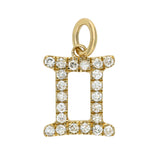 Gold Diamond Zodiac Charm
