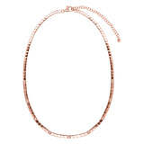 Rose Gold Diamond Square Pattern Necklace