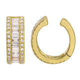 Gold Illusion Baguette Diamond Ear Cuff