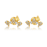 Gold Diamond Multi Shape Climber Earring