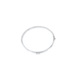 Gold Lab Diamond Emerald Bezel Bangle