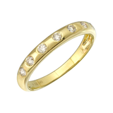 Gold Multi Diamond Pinky Ring