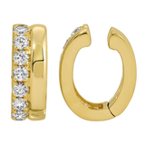 Gold Diamond Double Row Ear Cuff