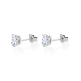 Gold Lab Diamond Oval Stud Earrings