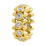 Gold Diamond Spike Rondelle