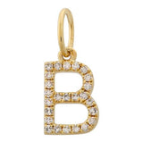 Gold Initial Diamond Charm