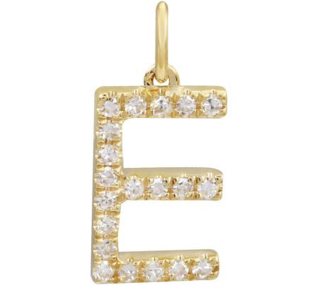 Gold Initial Diamond Charm