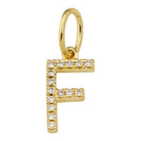 Gold Initial Diamond Charm