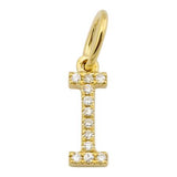 Gold Initial Diamond Charm