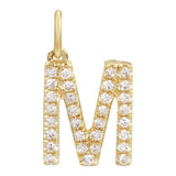 Gold Initial Diamond Charm