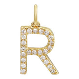 Gold Initial Diamond Charm