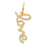 Gold Love Diamond Pendant