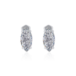 Gold Lab Diamond Marquise Studs