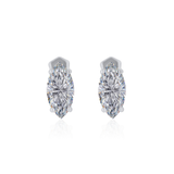Gold Lab Diamond Marquise Studs