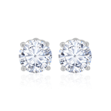 Gold Lab Diamond Classic Four Prong Martini Earrings