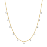 Gold Lab Diamond Floating Necklace
