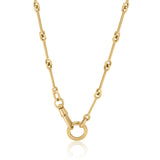 Gold Long Bar Clasp Chain