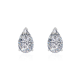 Gold Lab Diamond Pear Stud Earrings