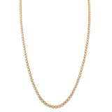 Gold Buttercup Diamond Tennis Necklace