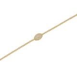 Gold Diamond Evil Eye Tennis Bracelet