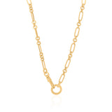 Gold Fancy Double Clasp Chain
