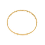 Gold Diamond Spaced Tennis Bangle