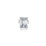 Gold Lab Diamond Emerald Cut Stud Earring