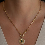 Gold Long Bar Clasp Chain