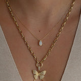 Gold Oval Paperclip Clasp Chain