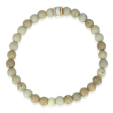Jasper Diamond Rondelle Beaded Bracelet