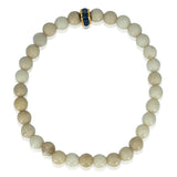 Jasper & Blue Sapphire Rondelle Beaded Bracelet
