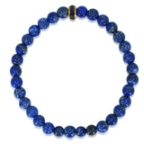 Lapis & Blue Sapphire Rondelle Beaded Bracelet