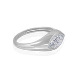 Gold Lab Diamond Marquise Bezel Ring