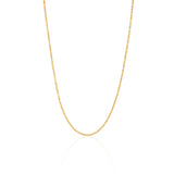 Gold Twist Chain Necklace
