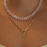 Rose Quartz Beaded Necklace