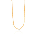 Gold Diamond Baguette Bar Pattern Necklace