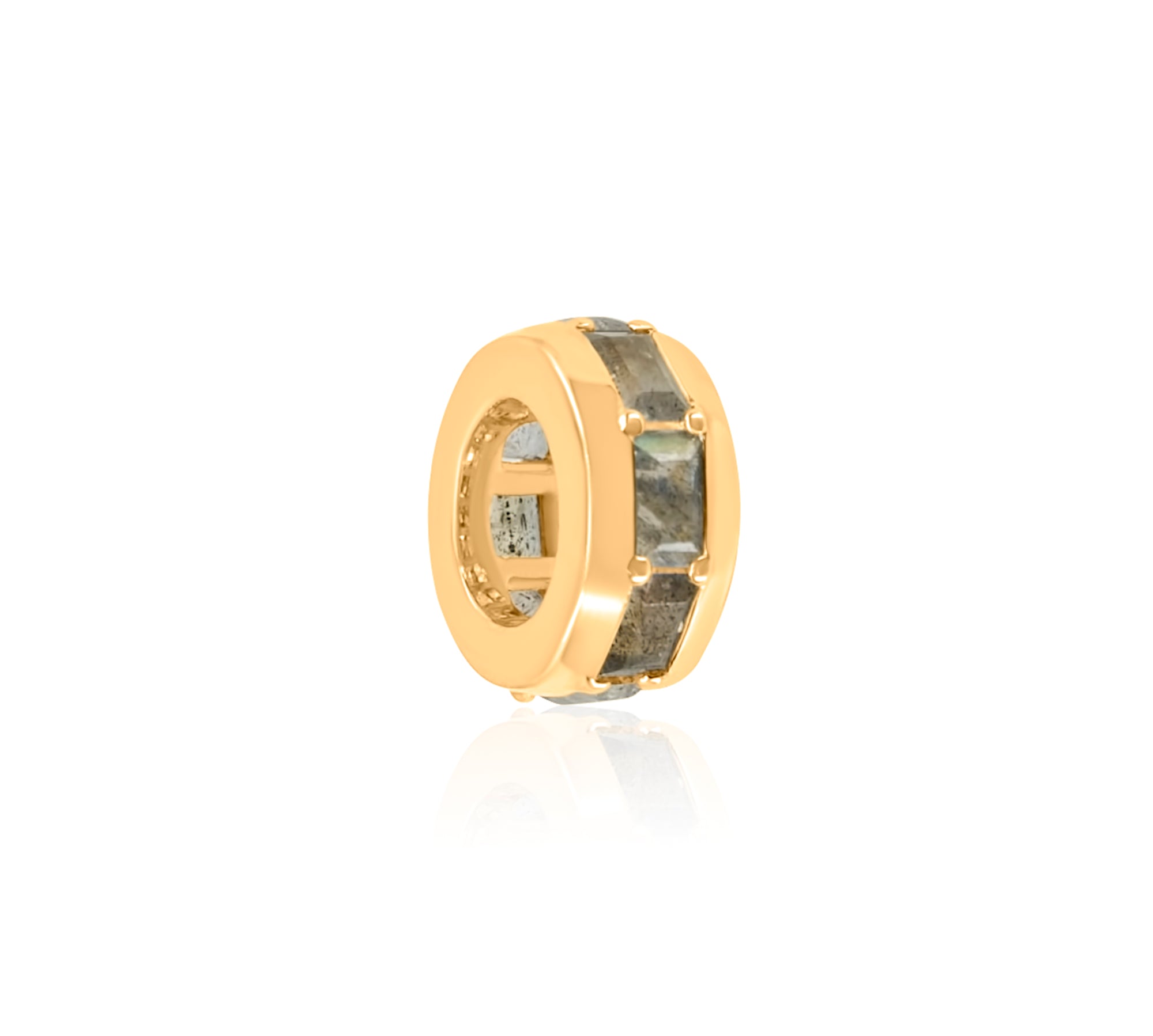 Gold Labradorite Round Spacer