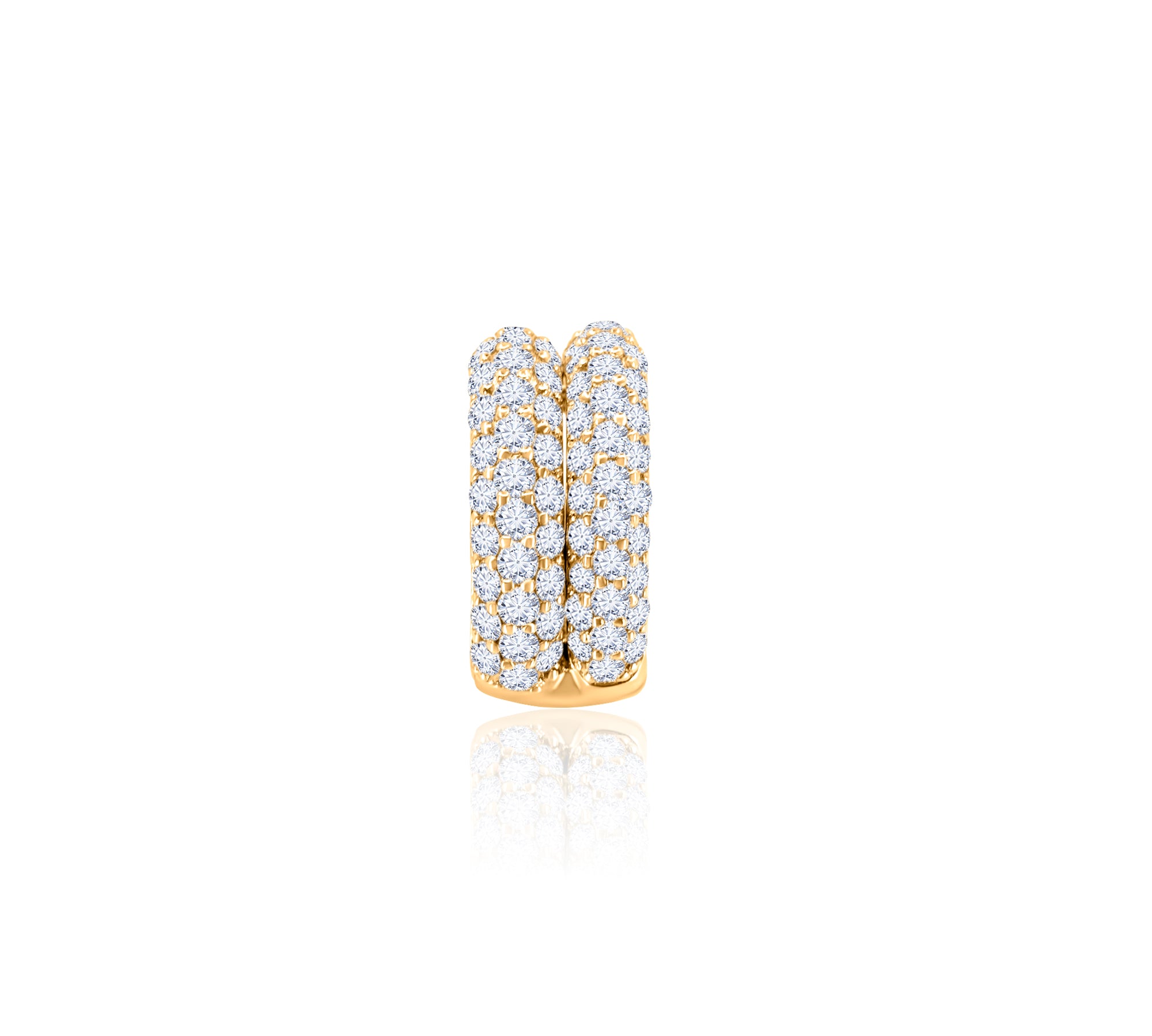 Gold Double Diamond Ear Cuff